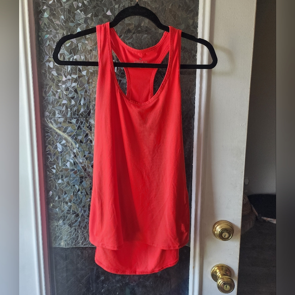 Athleta orange top Small